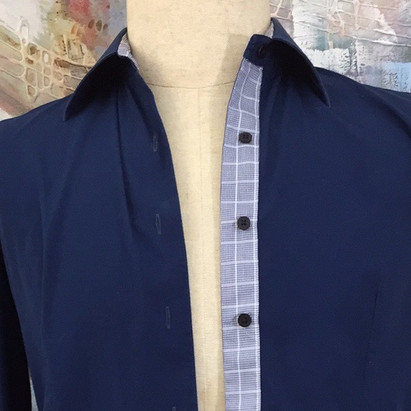 🌹From Collars To Cuffs Striped Trim Button Front Shirt Top - Picture 6 of 13